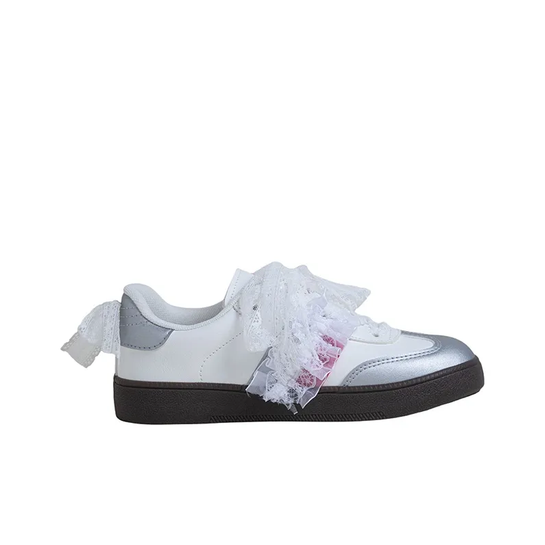 OYNN Young Baby Series Skateboard Shoes Women's Low Top White-1