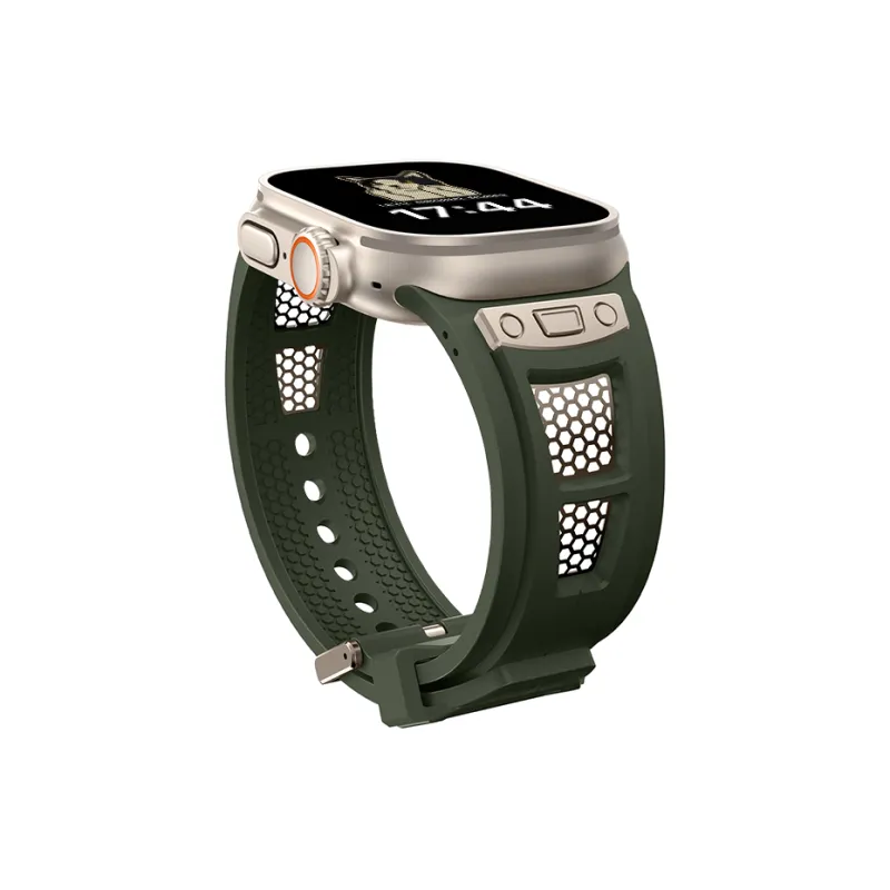 LeYu Mesh Diving Avant Garde Strap Apple Compatibility Watch Band Refit TPU Material-21