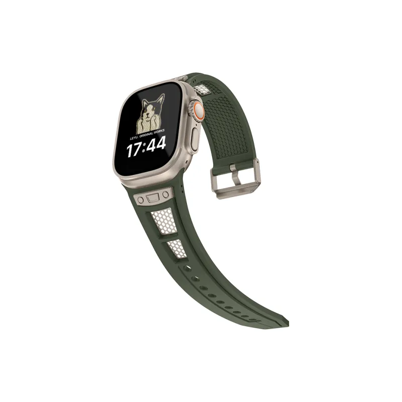 LeYu Mesh Diving Avant Garde Strap Apple Compatibility Watch Band Refit TPU Material-16