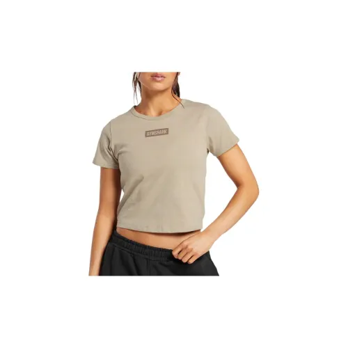 GYMSHARK T-Shirts Women's Sandy Brown