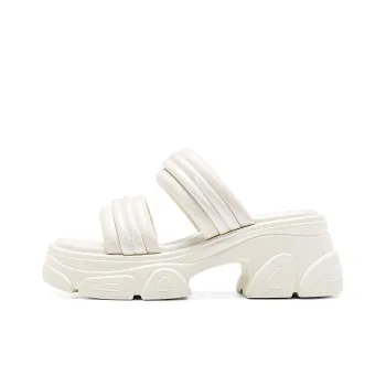 BOSSSUNWEN Foam Sole Leather Patchwork Abrasion Resistant Slide Slippers Women's