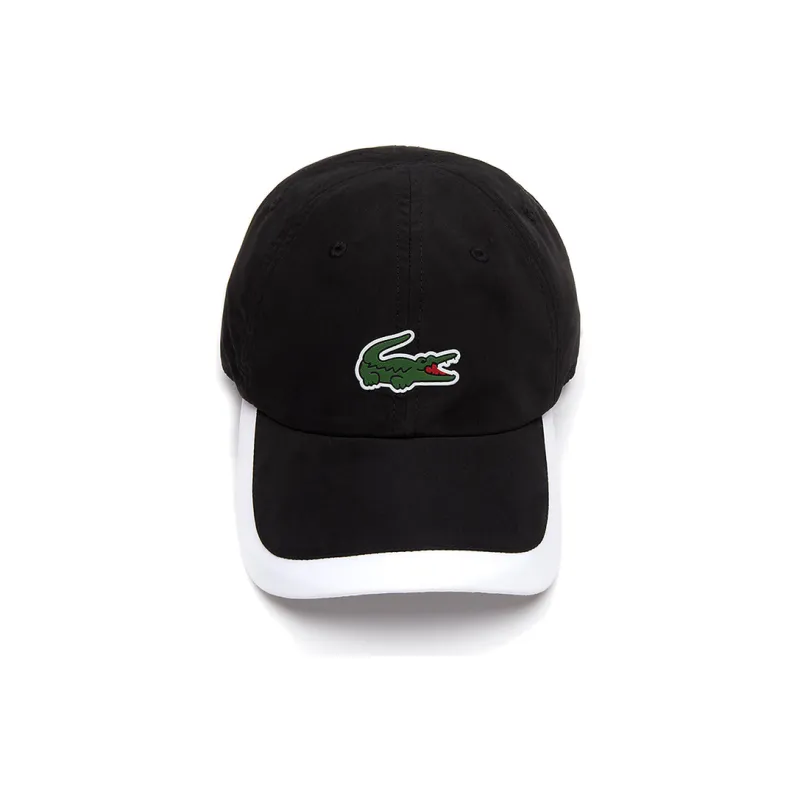 LACOSTE Polyester Baseball Caps Men's Black-1