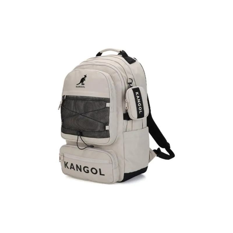 KANGOL Nylon Backpack Unisex Beige-1