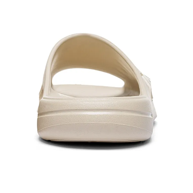 Kappa Slip Resistant Odor Resistant Abrasion Resistant Slide Slippers Unisex Almond Candy Beige-4