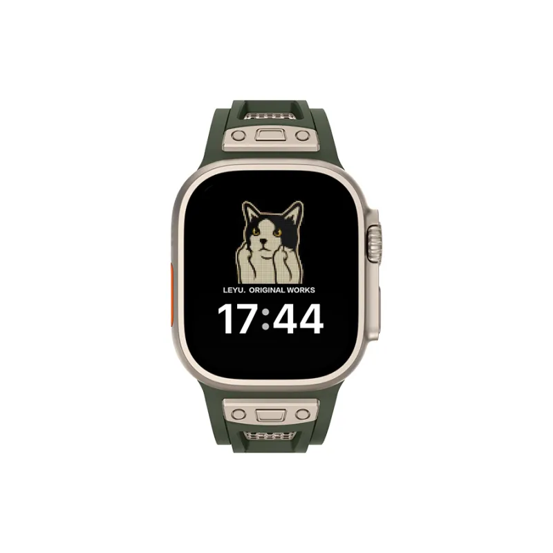 LeYu Mesh Diving Avant Garde Strap Apple Compatibility Watch Band Refit TPU Material-18