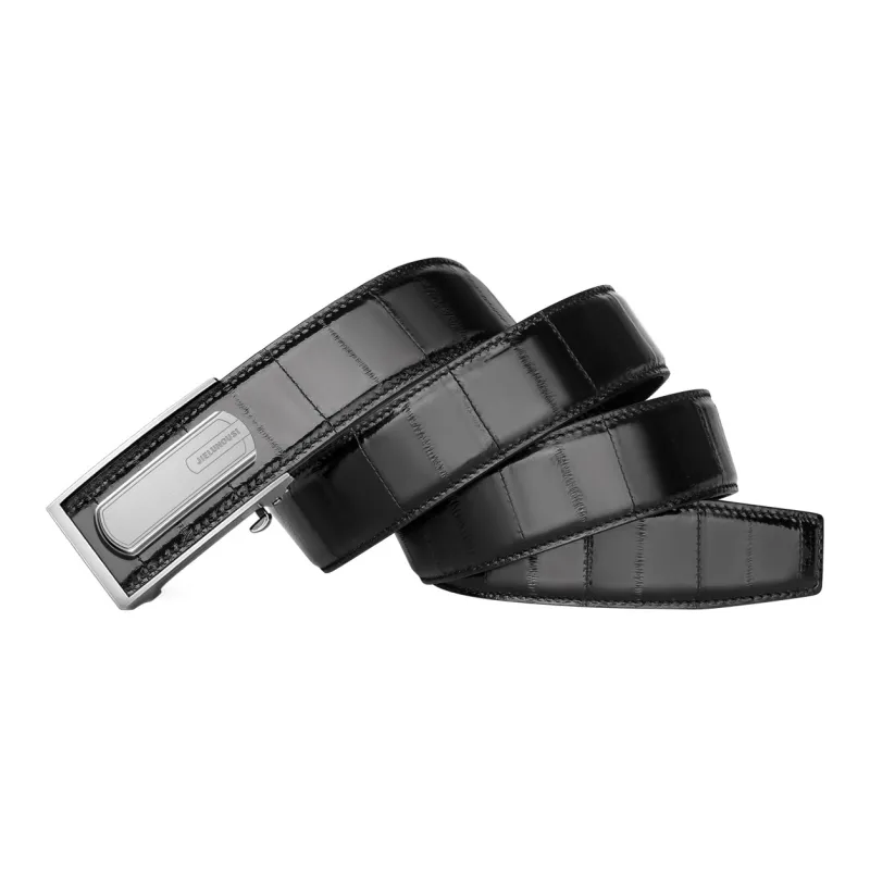 Jaylen Oos High End Automatic Buckle Youth Business Casual Eel Skin Leather Belts Men's 3.5cm/3.8cm-12