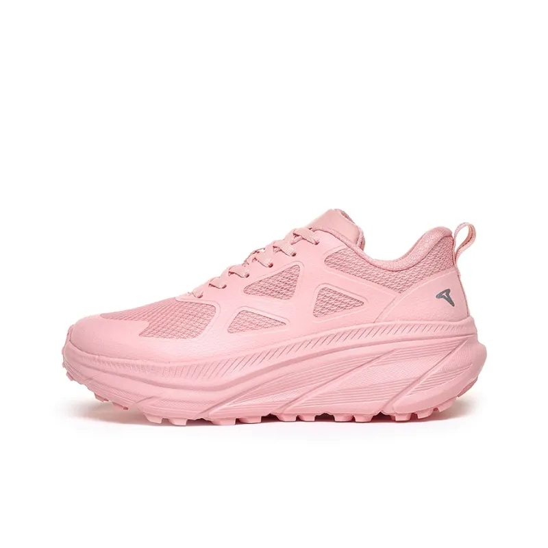 TREEPERI Lightweight Slip Resistant Cushioning Height Increasing Low Top Running Shoes Unisex Macaroon Pink-1