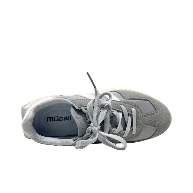 MQGAll Anti-Slip And Wear-Resistant Breathable Low-Top Running Shoes Unisex Gray-3