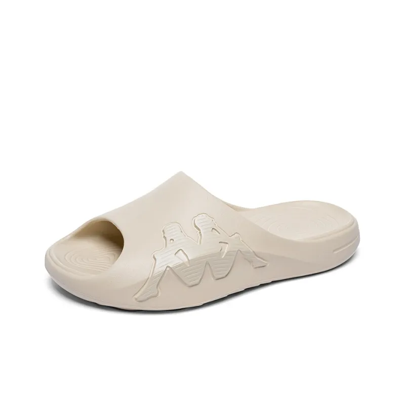 Kappa Slip Resistant Odor Resistant Abrasion Resistant Slide Slippers Unisex Almond Candy Beige-2