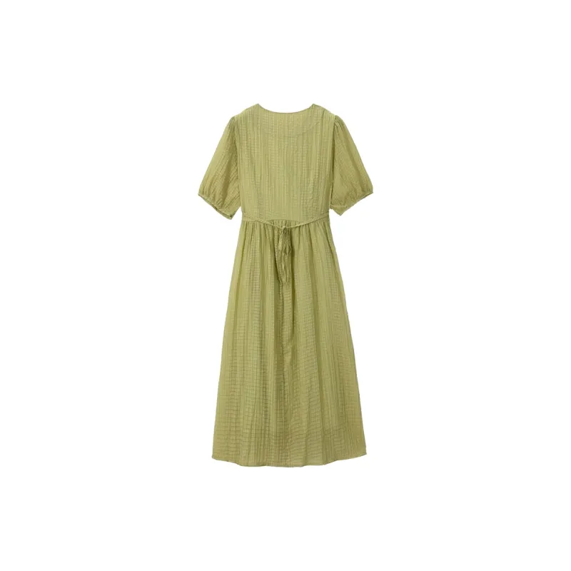 OZVO Short Sleeved Dresses Women's Green-1
