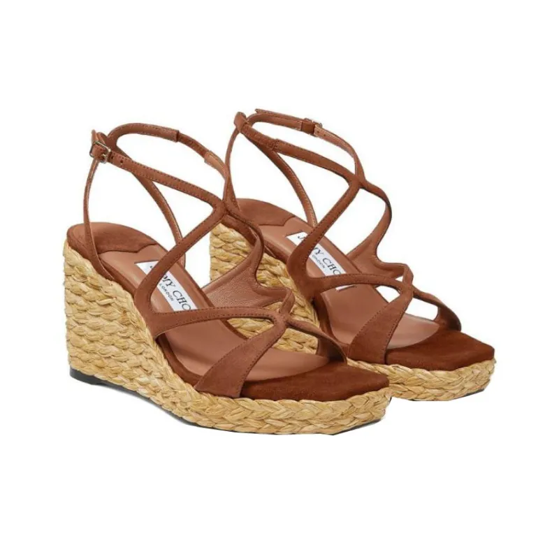 Jimmy Choo Ayla 85mm Wedge Sandals-2