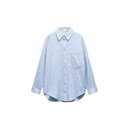 ZARA Shirts Women's Blue