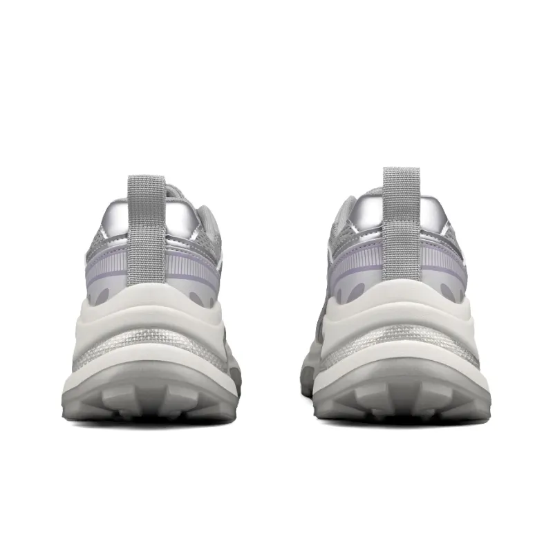 WENPU Cushioning Anti-Slip Wear-Resistant Breathable Lightweight Height Increasing Low-Top Chunky Sneakers Women's-6