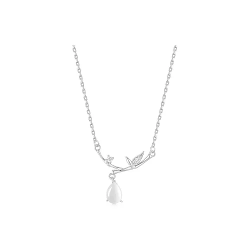 KADER 925 Sterling Silver Necklaces Women's Silver White, Box Good Luck
