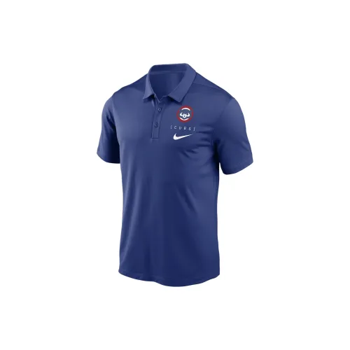 Nike Polo Shirts Men Royal Blue