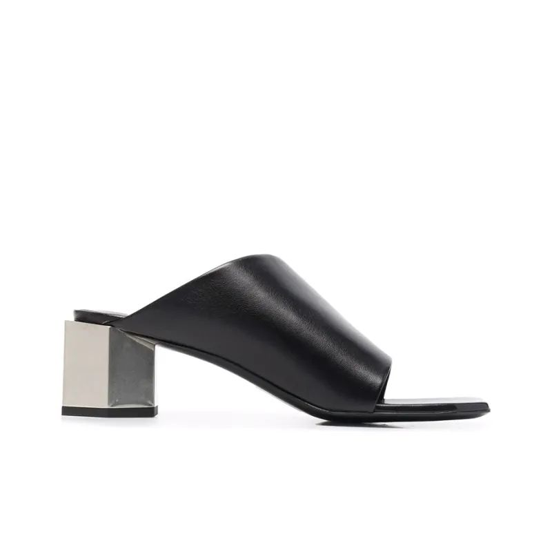 OFF-WHITE Nappa Hexnut Open Mule Black Women's-1