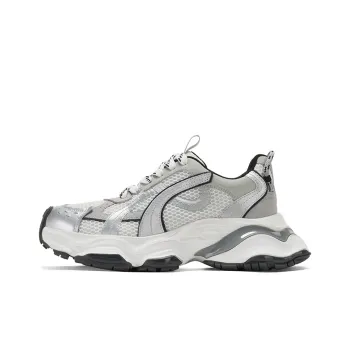 GG CC Casual Shoes Low Top Chunky Sneakers Women's Silver