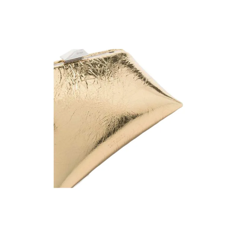 The Attico Midnight Logo Detailed Clutch Bag-2