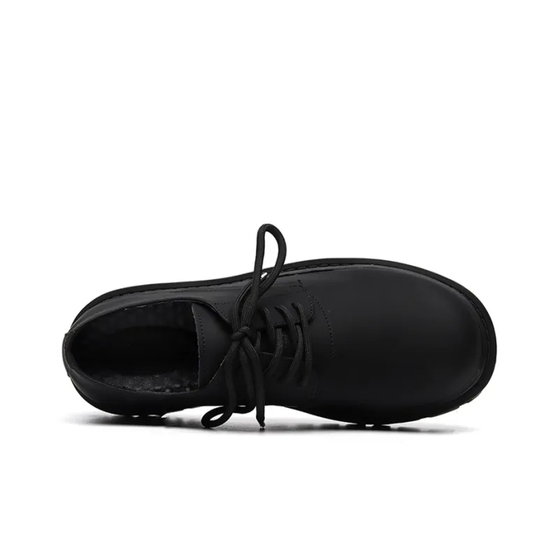 Zuogedu Oversized Derby Shoes Versatile Casual Shoes Unisex Black-3