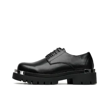 Zuogedu Oversized Derby Shoes Trendy Casual Shoes Men's Black