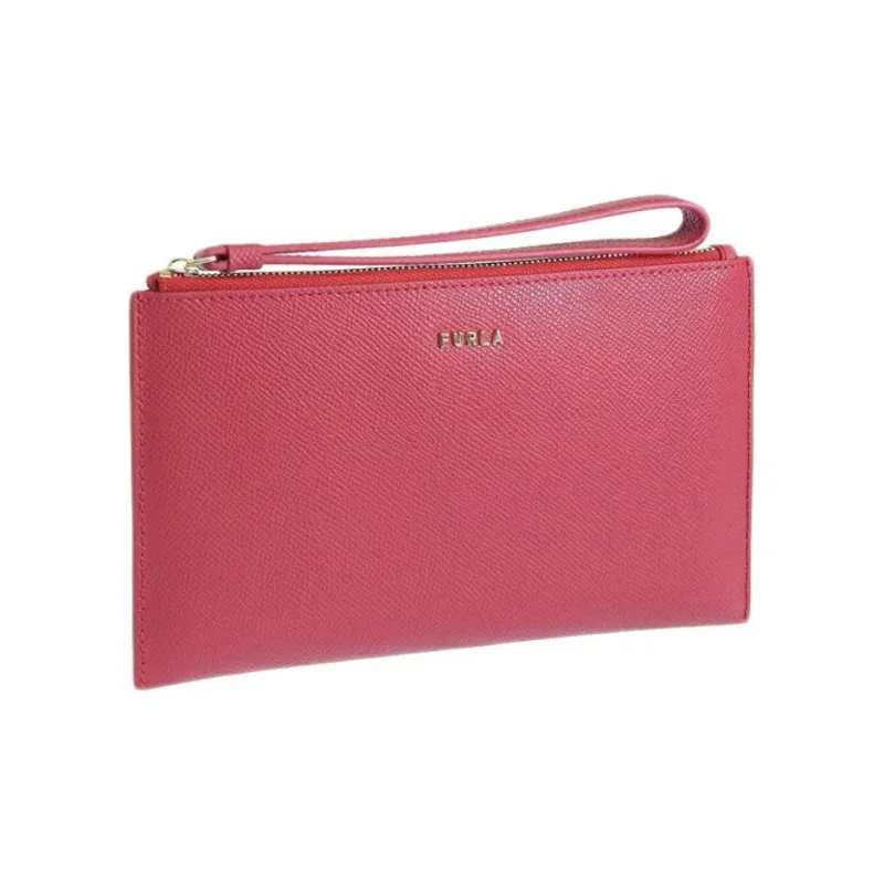 Furla Leather Clutch Extra Large Women's Geranium Color-1