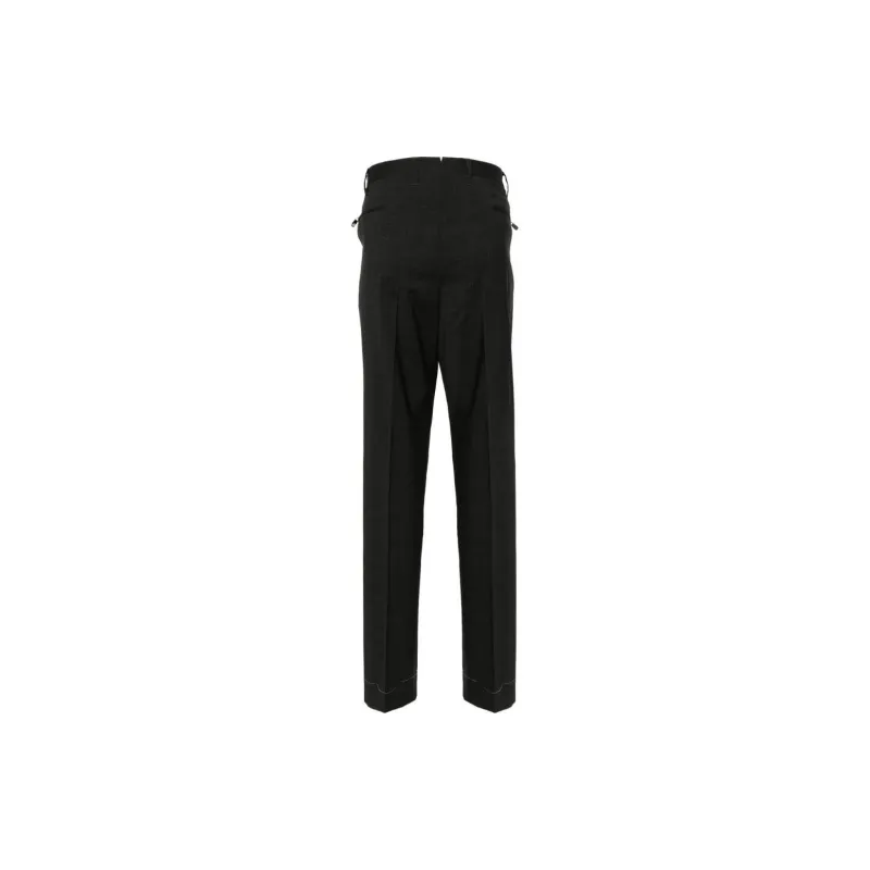 Corneliani Mid rise Tailored Wool Trousers-1