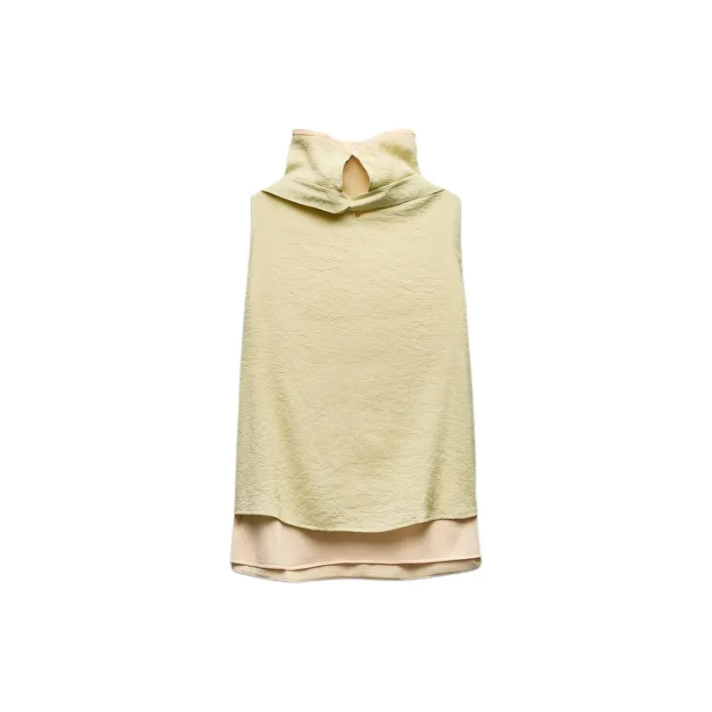 ZARA Tank Tops Women's Apple Green-1