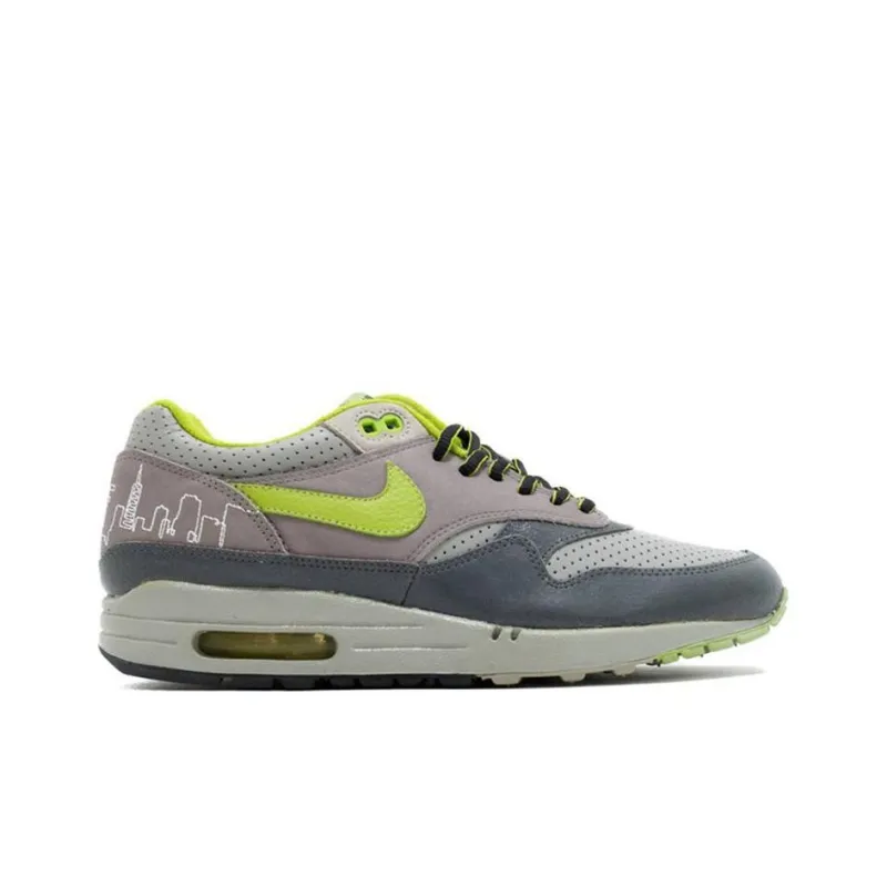 HUF x Nike Air Max 1 Hyperstrike Wear resistant And Lightweight Low Top Casual Shoes Men's Brown Green-1