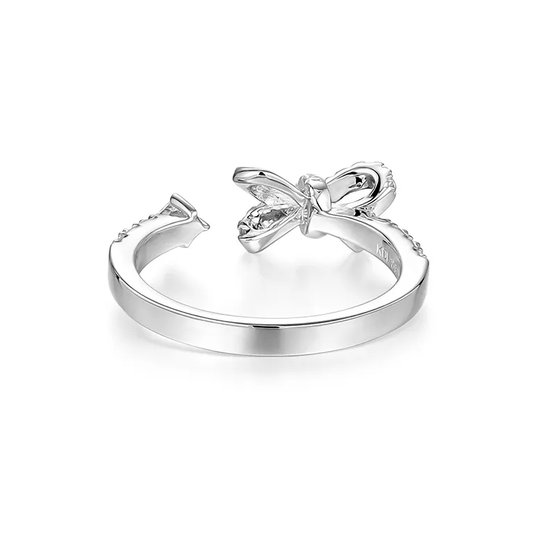 KADER 925 Sterling Silver Rings Unisex Silver white Gift Box-4