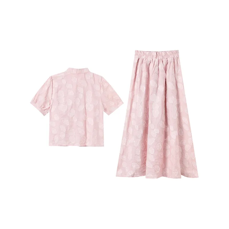 Adeworn Skirt Set Women's Lotus Color-1