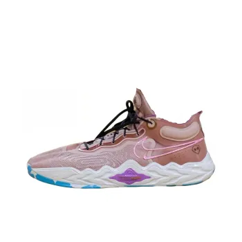 Nike Air Zoom G.T. Run Durable Breathable Low Top Basketball Shoes Men's Pink