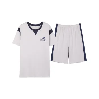 Follow The United States Pajama Set Men's Light Gray