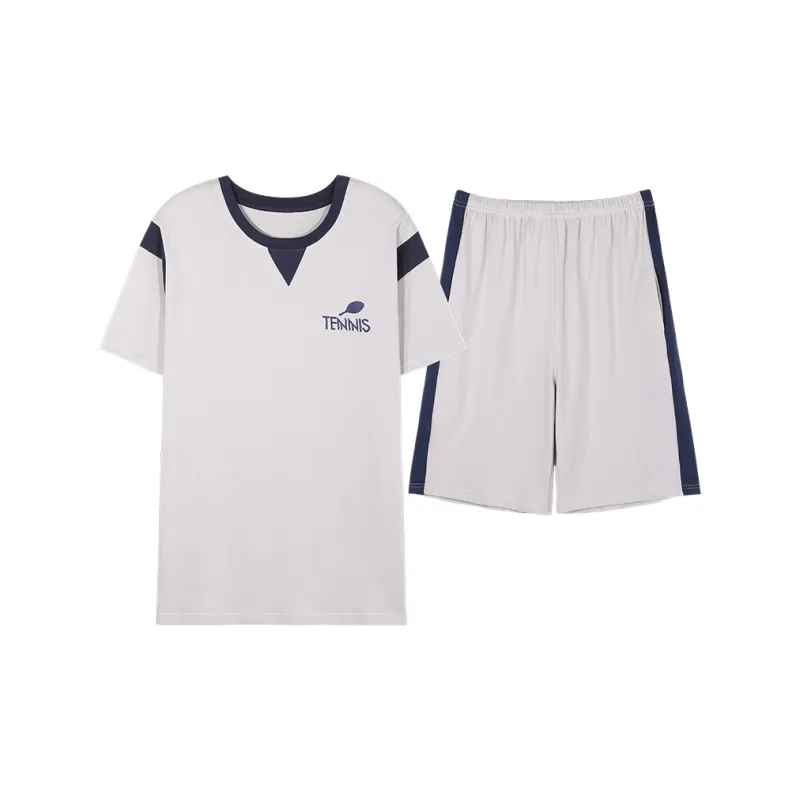 Follow The United States Pajama Set Men's Light Gray-0