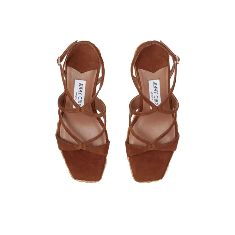 Jimmy Choo Ayla 85mm Wedge Sandals-4