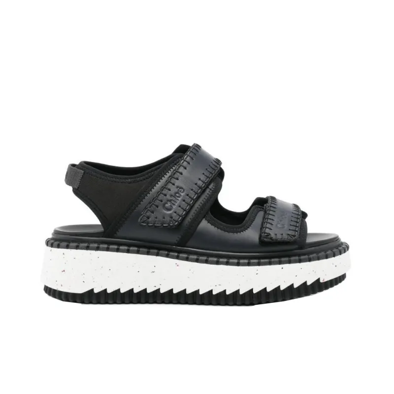 Chloé Lilli Leather Sandals-1