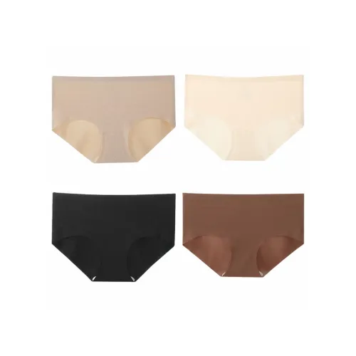 JUNEROSE 블랙+밀크 화이트+브라운+피 그린 여성 삼각팬티