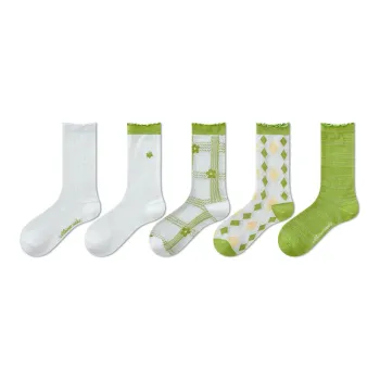 Ordifen Mid Calf Socks Women's 5 Pack