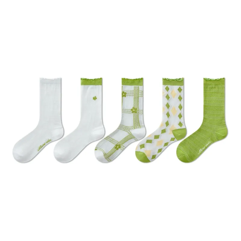 Ordifen Mid Calf Socks Women's 5 Pack-0