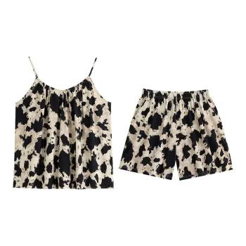 Yue Nei Pajama Set Women's Leopard Print