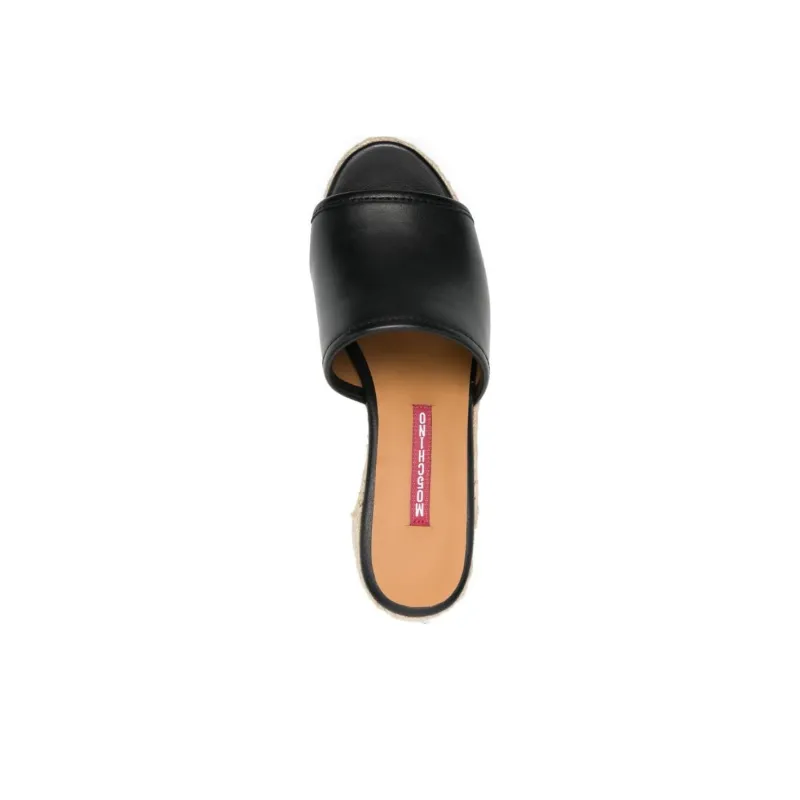 MOSCHINO JEANS 95mm Leather Espadrilles-4