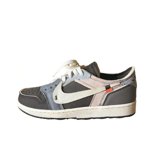 OFF WHITE x nike wolf tailwind Slip Resistant Low Top Skateboard Shoes Men's Black Gray