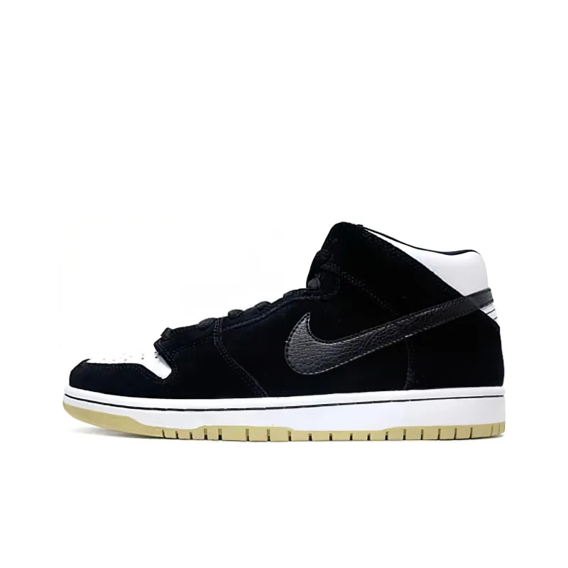 Nike Sb Dunk Mid Black White Gum-0