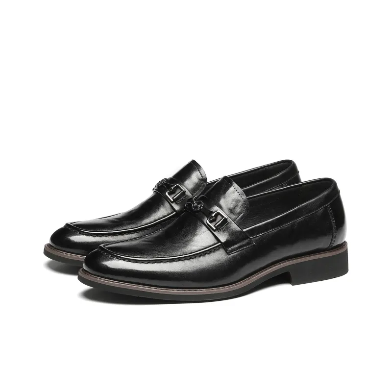 ST&SAT Dress Shoes Men Low Top Yellow Brown/Black-1