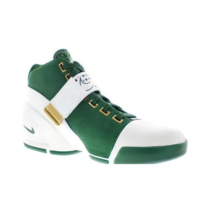Nike LeBron 5 Gorge Green Metallic Gold-2