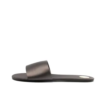 SAINT LAURENT Carlyle Satin Flat Sandals Women's