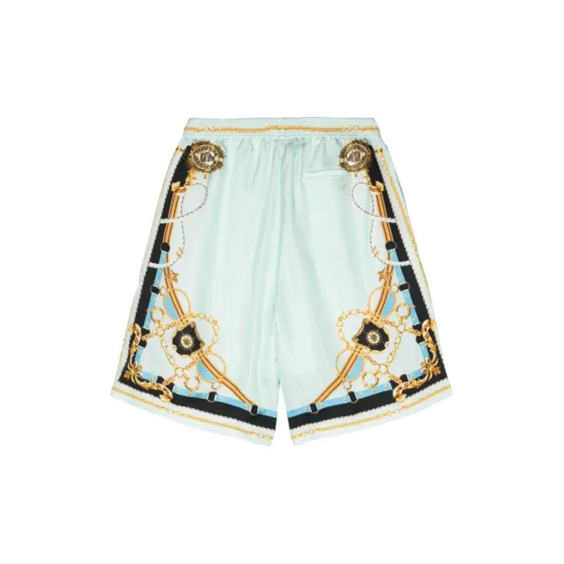 Camilla Sea Charm Silk Bermuda Shorts-1