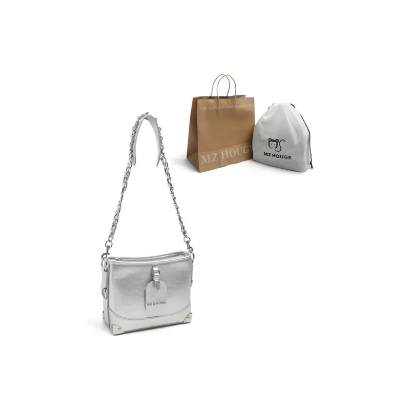 MZ HOUGE PU Shoulder Bag Women's Silver-1