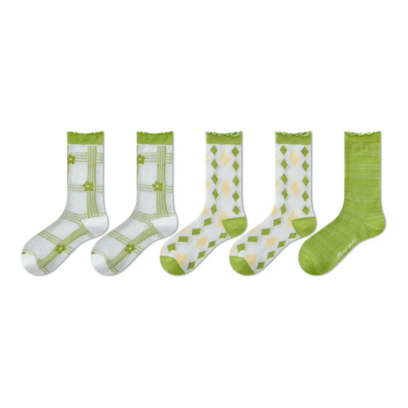 Ordifen Mid Calf Socks Women's 5 Pack-1