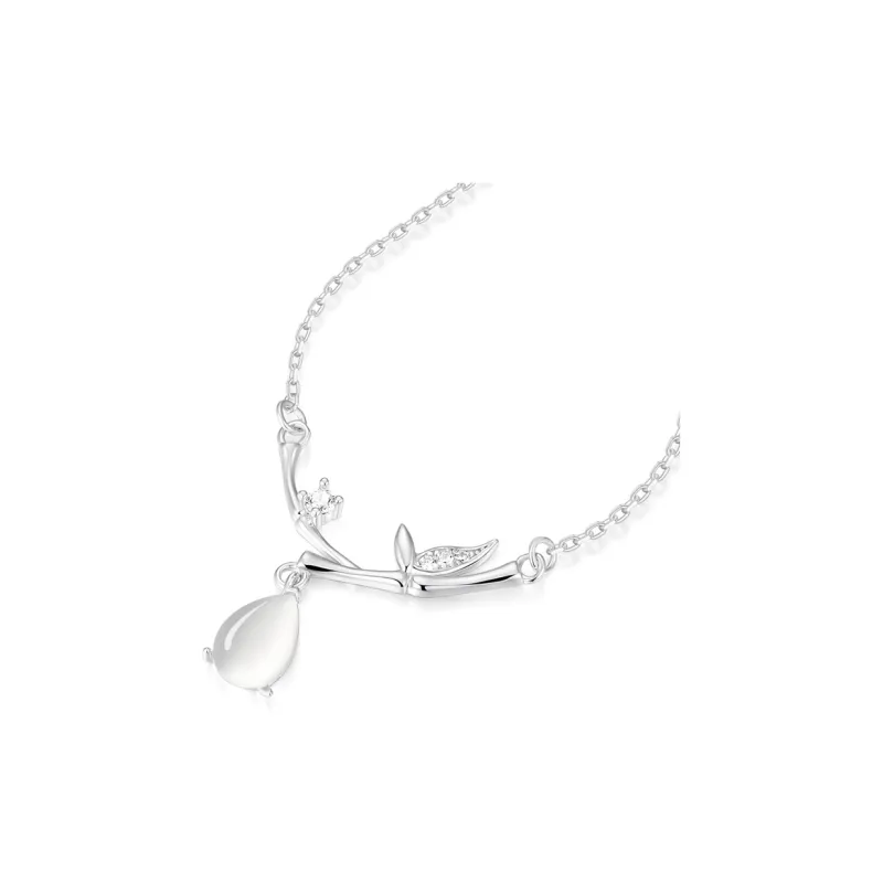 KADER 925 Sterling Silver Necklaces Women's Silver White, Box Good Luck-1