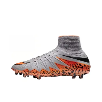 Nike Hypervenom Phelon 2 AG Rubber Short Studs Cushioned Slip Resistant Breathable Soccer Shoes Men's Gray